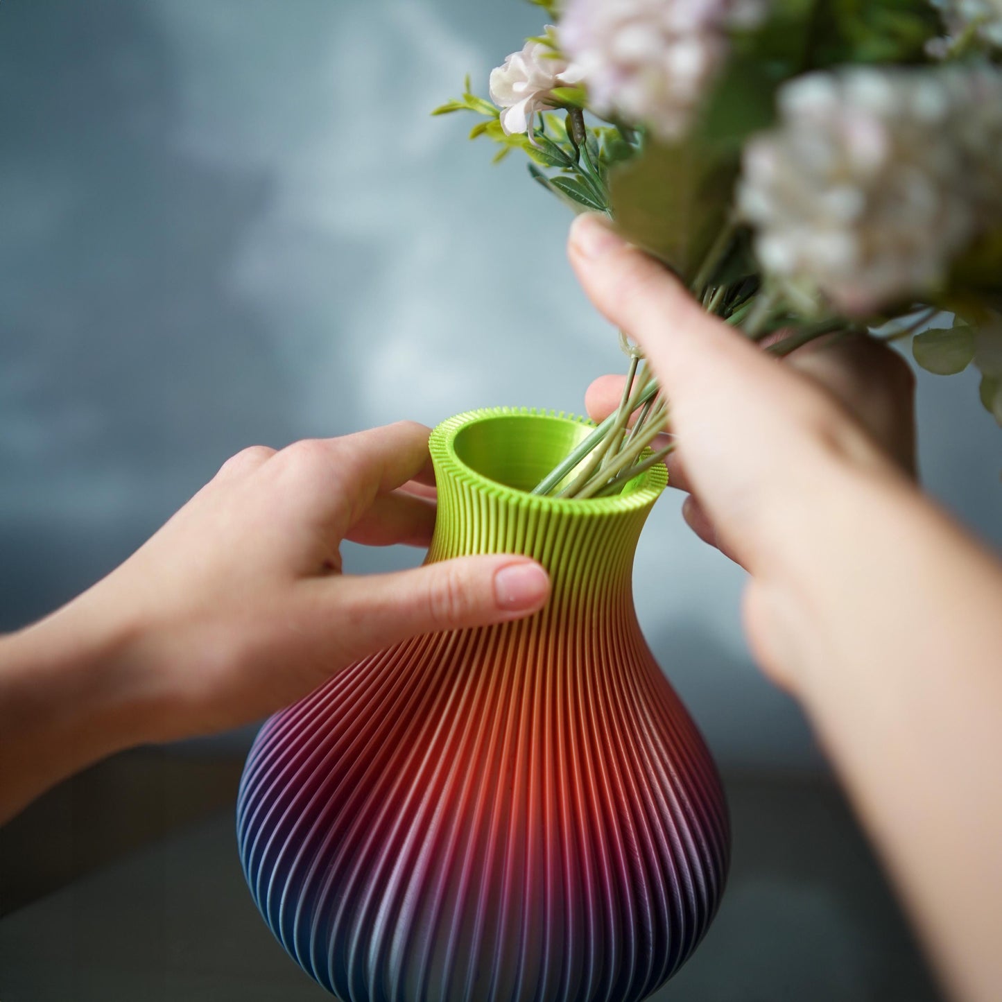 Jarrón Sophie de 18 cm | Jarrón minimalista moderno | LeHa Designs | Decoración estética para el hogar | Jarrón de flores contemporáneo