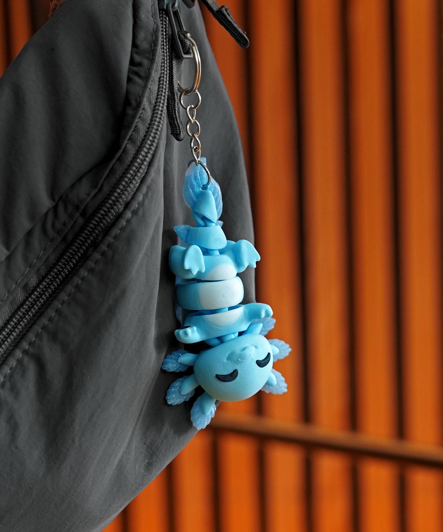 Juguete flexible de ajolote | Lottie el ajolote | Bonito juguete articulado | Regalo de ajolote | Juguete de escritorio y llavero