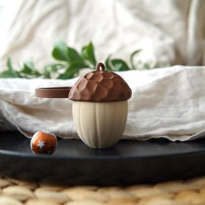 Acorn Box and Napkin Ring | 2-in-1 Acorn Decor | LeHa Designs | Woodland Table Decor | Christmas & Autumn Accent