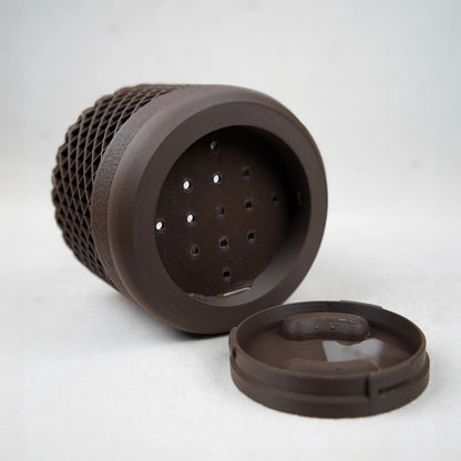 Maceta de celosía de 12 cm con drenaje | Maceta moderna con textura | LeHa Designs | Maceta para suculentas y plantas de interior