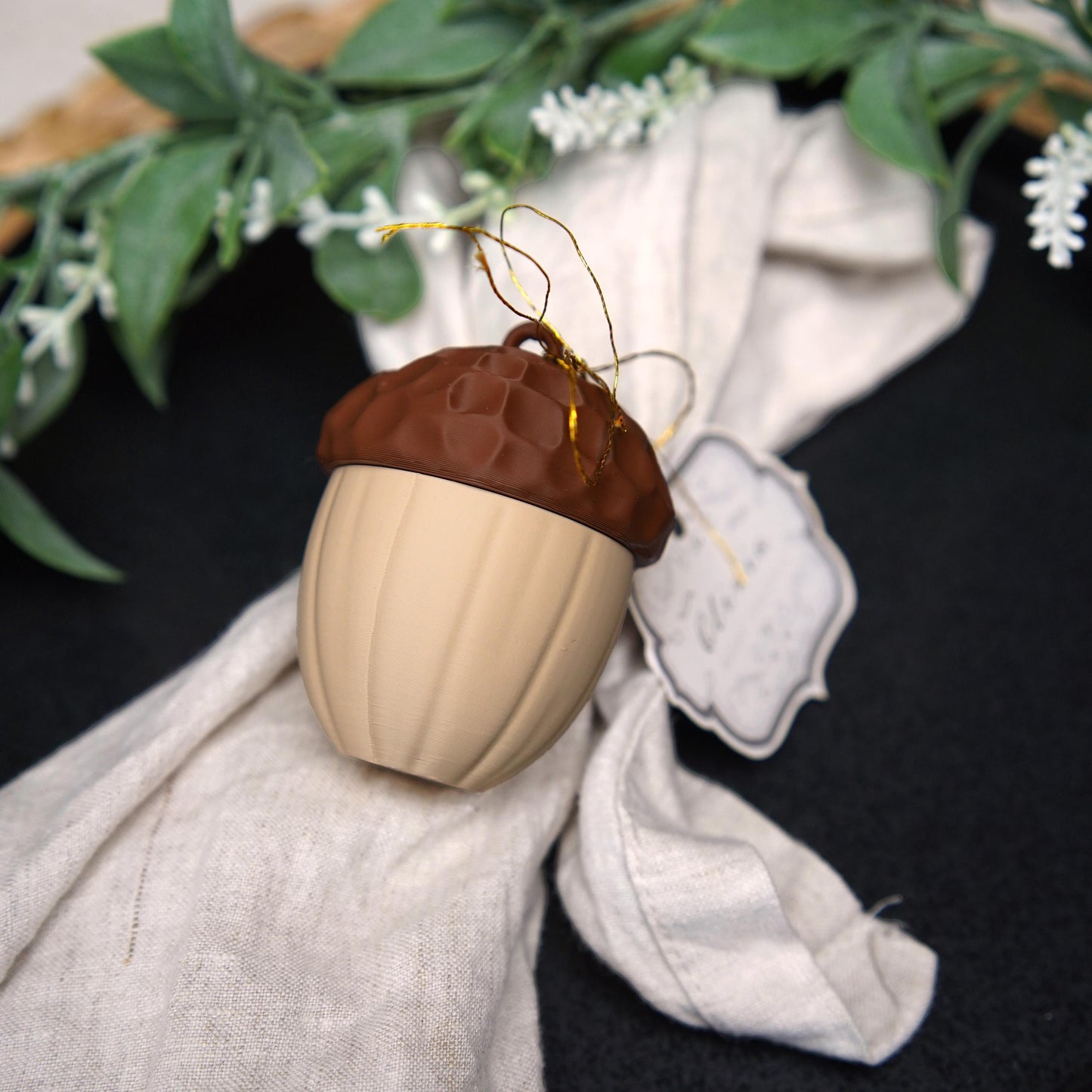 Acorn Box and Napkin Ring | 2-in-1 Acorn Decor | LeHa Designs | Woodland Table Decor | Christmas & Autumn Accent