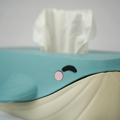 Whale Tissue Box Cover | Bubbles the Whale | Cute Bathroom Decor | Nautical Home Decor | Fun Tissue Holder