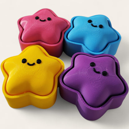 Star Clicker – Regordete y colorido | Juguete antiestrés | Clicker sensorial impreso en 3D
