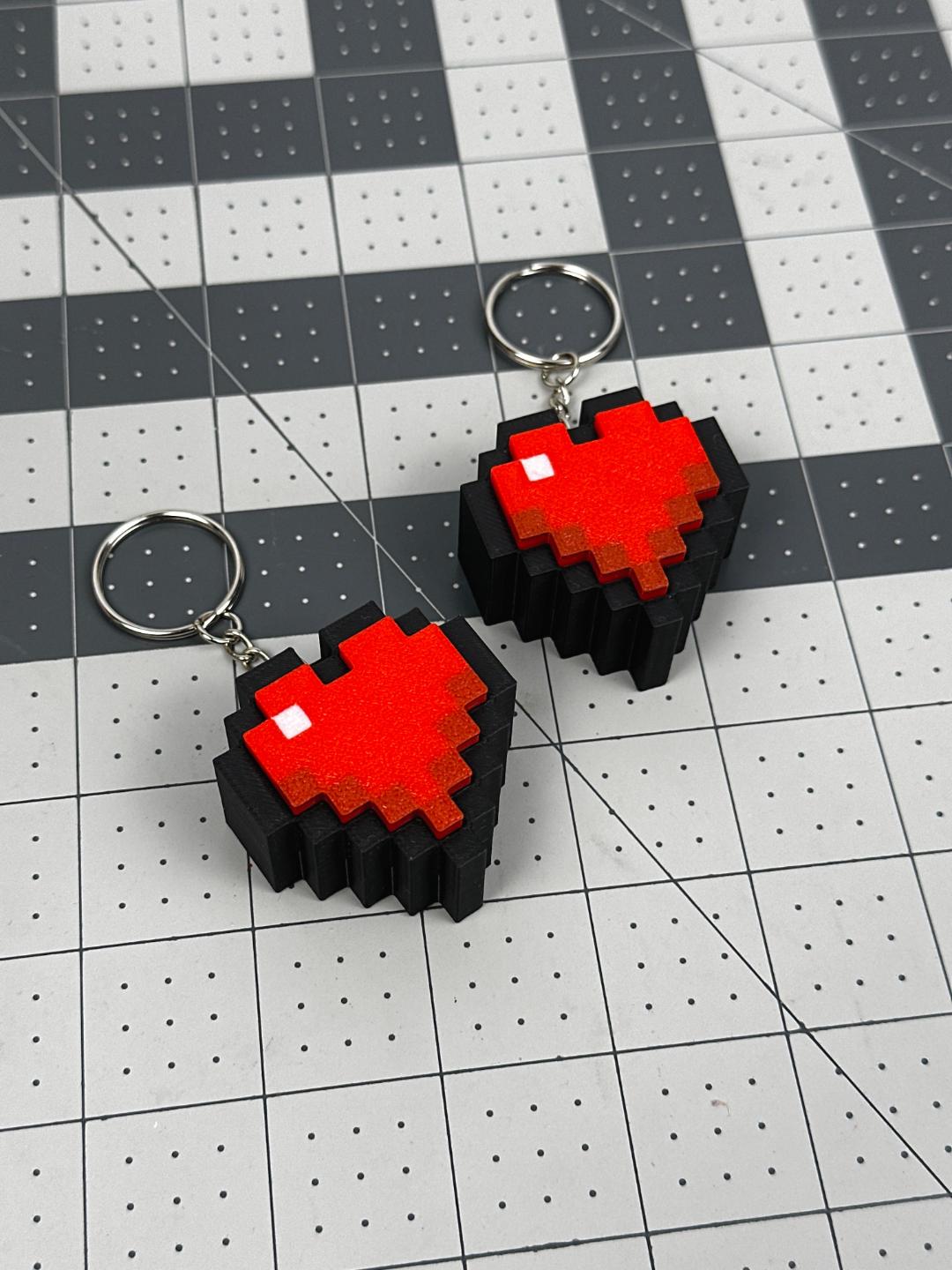 Clicker Pixel Heart | Juguete antiestrés inspirado en videojuegos | Clic satisfactorio | Impresión 3D