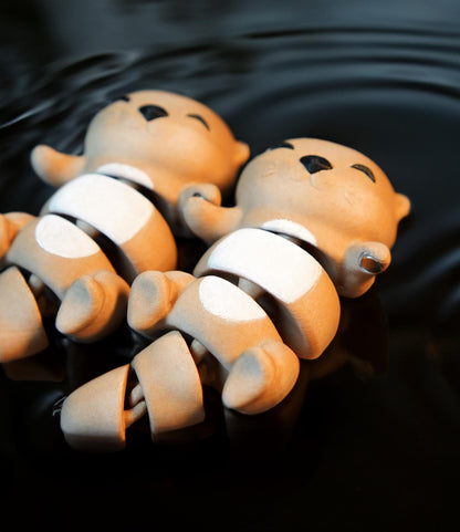 Nutrias flexibles | Nutrias magnéticas para sujetar las manos | Adorable animal flexible | Accesorio de escritorio y llavero | Regalo para amantes de las nutrias