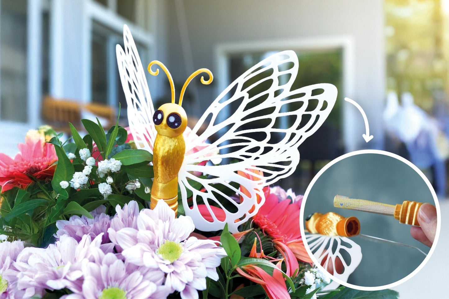 Compartimento secreto Bella con forma de mariposa | Regalo para guardar dinero | Decoración con forma de mariposa | LeHa Designs | Regalo único con almacenamiento secreto