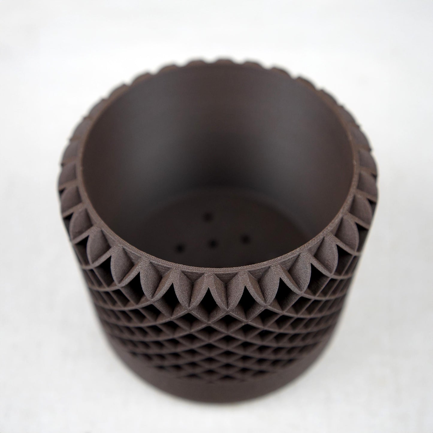 Maceta de celosía de 12 cm con drenaje | Maceta moderna con textura | LeHa Designs | Maceta para suculentas y plantas de interior