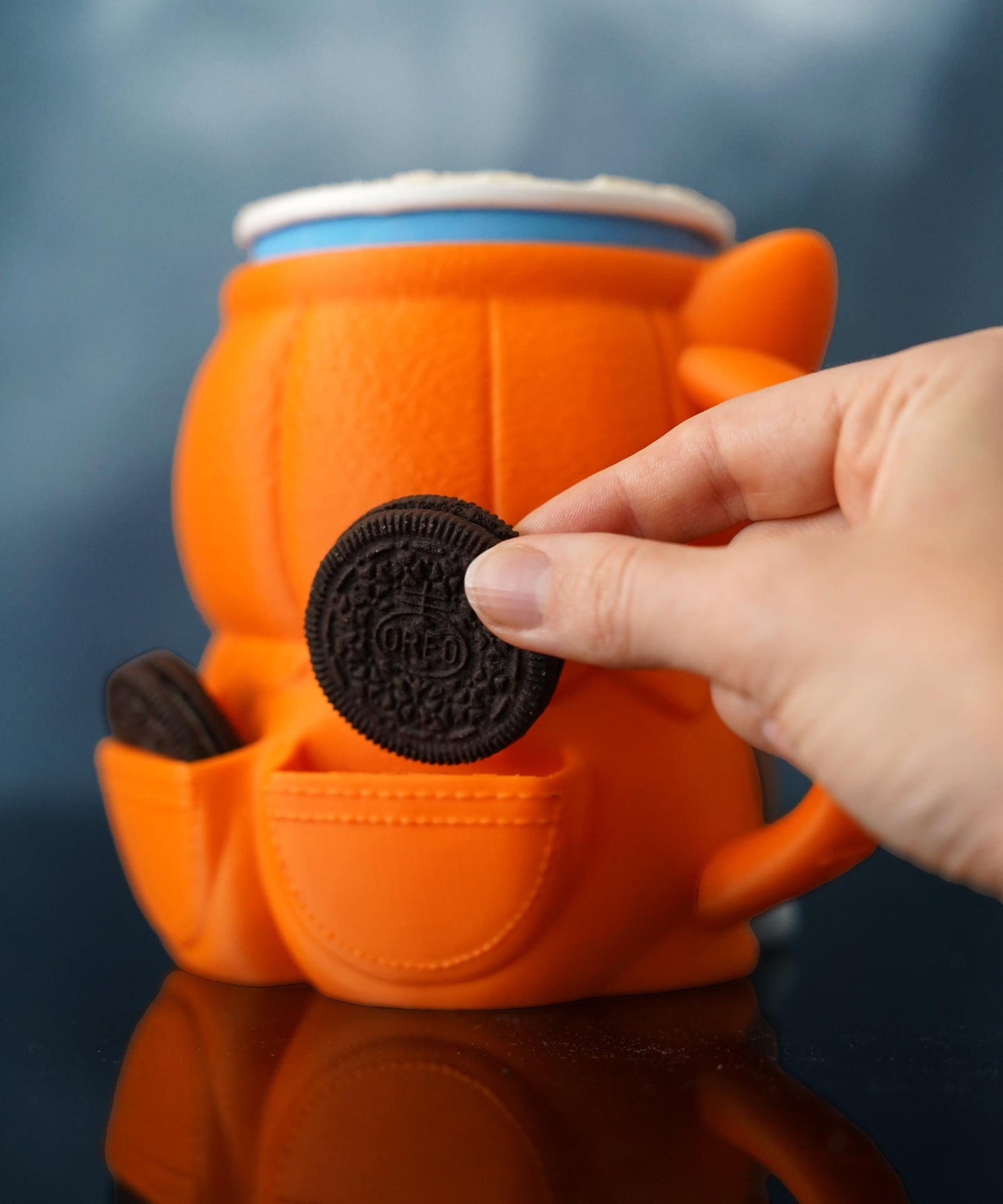 Portavasos para helado Corgi | Kevin el Corgi | Decoración otoñal de calabaza | Funda para helado adorable | Idea de regalo otoñal