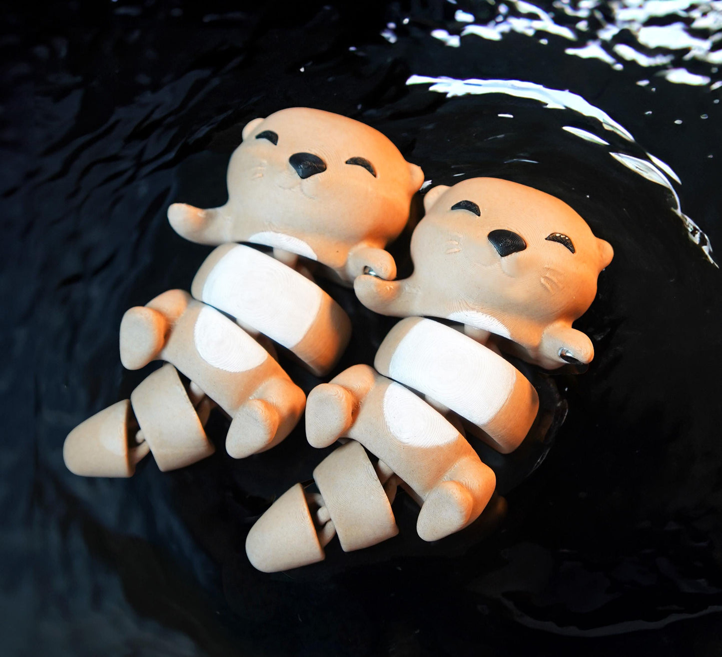 Nutrias flexibles | Nutrias magnéticas para sujetar las manos | Adorable animal flexible | Accesorio de escritorio y llavero | Regalo para amantes de las nutrias