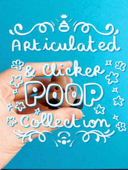 Juguete articulado y con clicker para caca: divertido juguete antiestrés y llavero