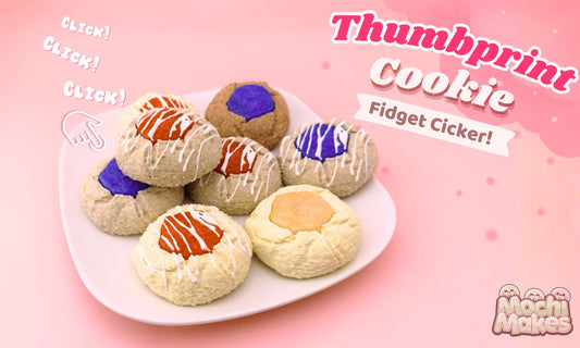 Llavero con forma de galleta y huella dactilar