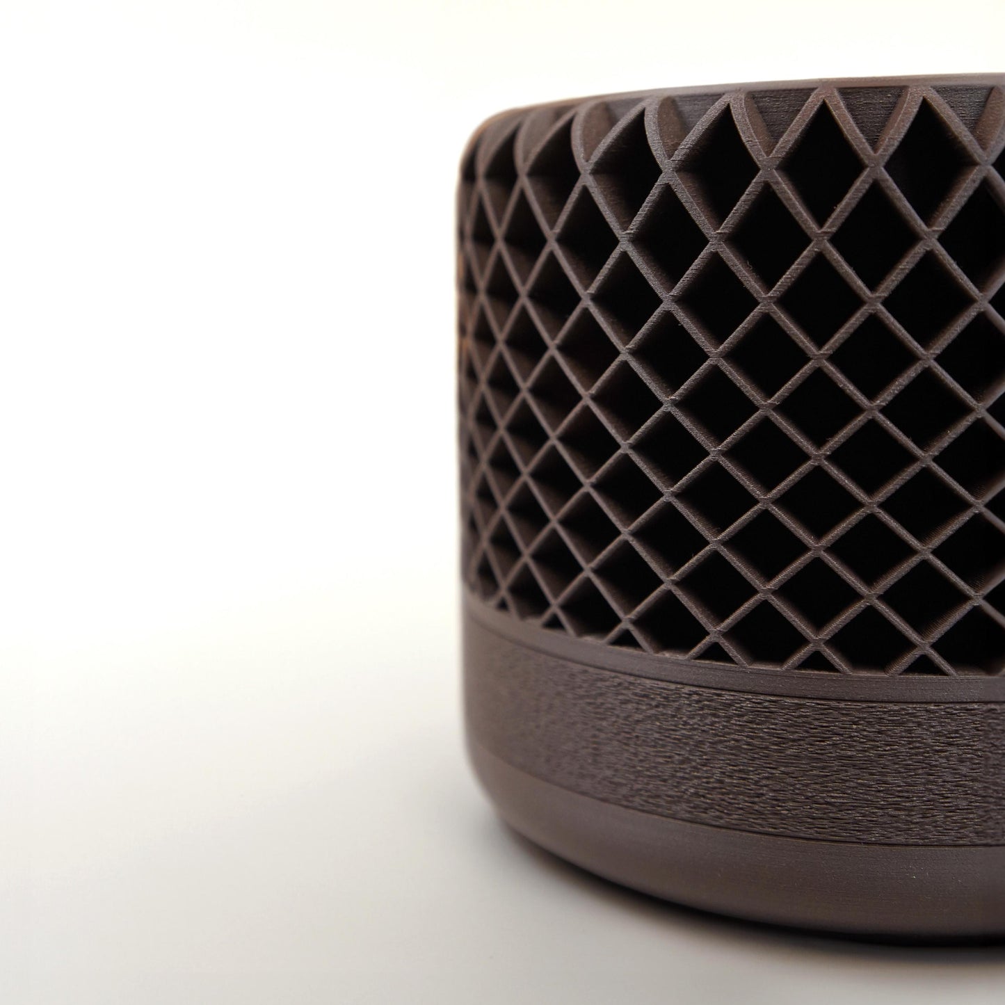 Maceta de celosía de 12 cm con drenaje | Maceta moderna con textura | LeHa Designs | Maceta para suculentas y plantas de interior