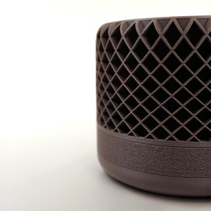 Maceta de celosía de 12 cm con drenaje | Maceta moderna con textura | LeHa Designs | Maceta para suculentas y plantas de interior