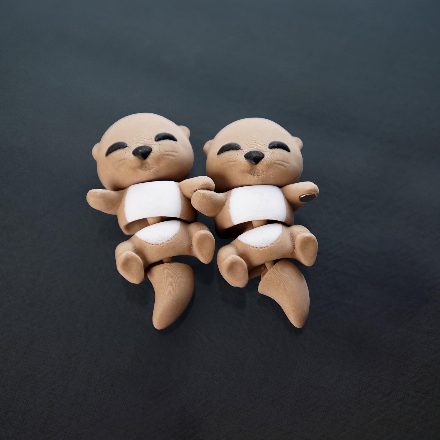 Nutrias Bebé Flexi | Nutrias Magnéticas para Manos | Lindo Animal Flexi | Compañero de Escritorio y Llavero | Regalo para Amantes de las Nutrias