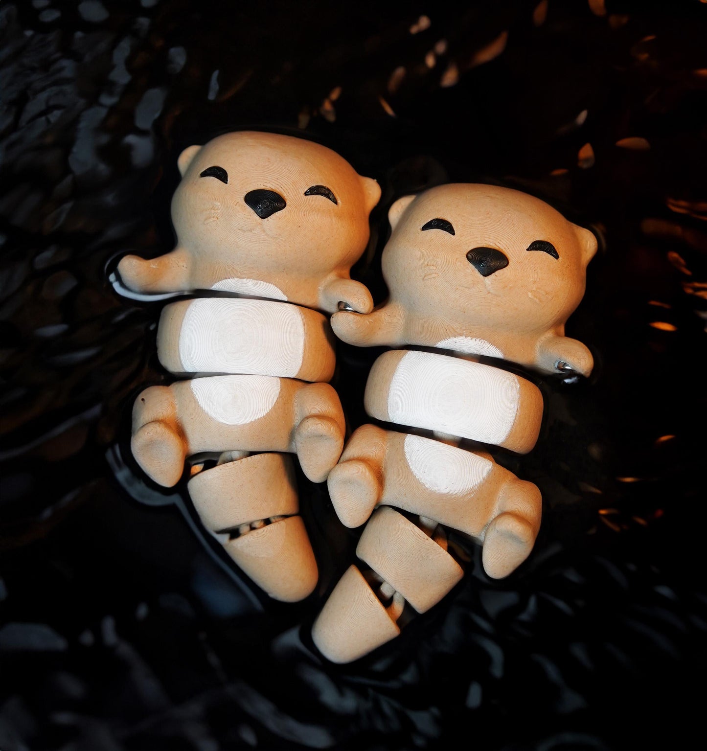 Nutrias flexibles | Nutrias magnéticas para sujetar las manos | Adorable animal flexible | Accesorio de escritorio y llavero | Regalo para amantes de las nutrias